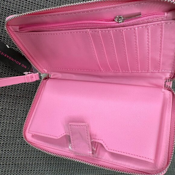 Colorful No Boundaries Phone Zip Crossbody Wallet Pockets & Adjustable Strap - Picture 7 of 9